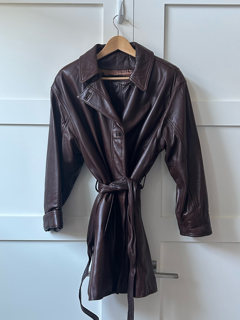 Vintage Coach Leather Coat